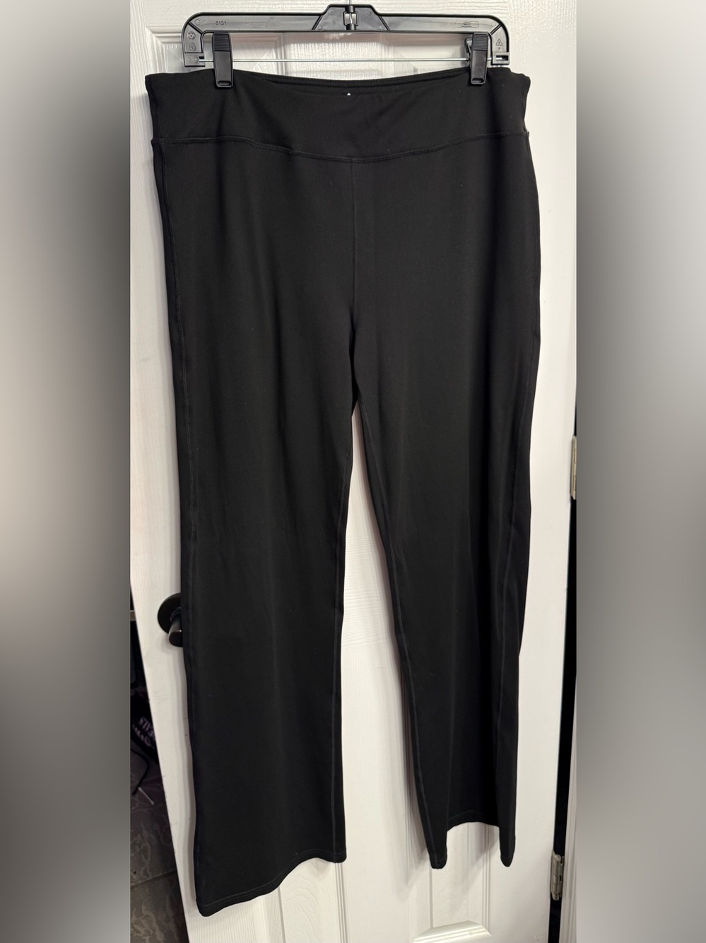 Yogipace xxl Black Straight-Leg stretchy workout or office